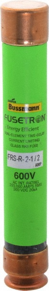 Cooper Bussmann General Purpose Fuse: Time Delay, RK5, 2.50 A - FRS-R-2-1/2