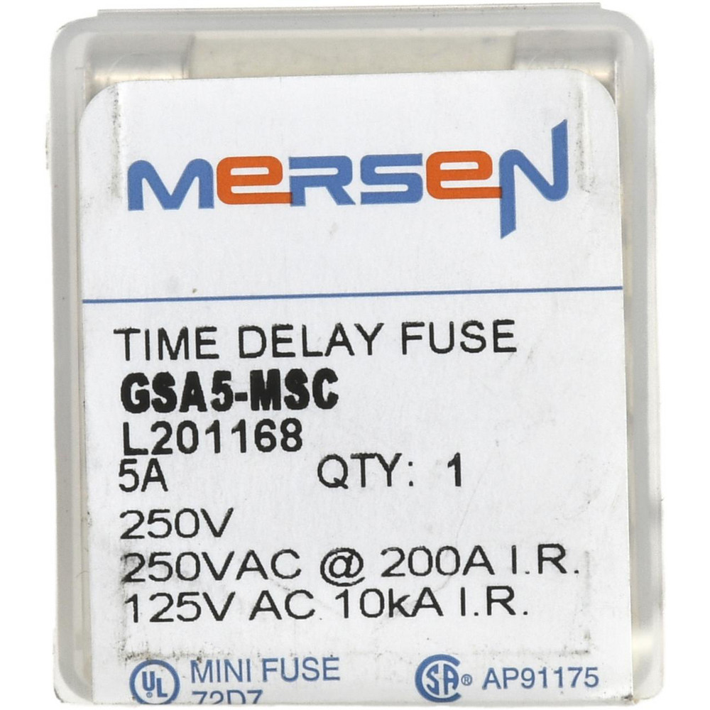 Ferraz Shawmut Mini Fuse: Fast-Acting, 250 V, 0.50 A - GAB1/2-MSC