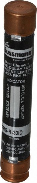 Cooper Bussmann General Purpose Fuse: Time Delay, RK5, 30.00 A - FRS-R-30ID