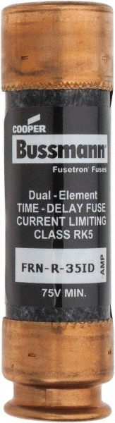 Cooper Bussmann General Purpose Fuse: Time Delay, RK5, 35.00 A - FRN-R-35ID