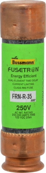 Cooper Bussmann General Purpose Fuse: Time Delay, RK5, 35.00 A - FRN-R-35ID