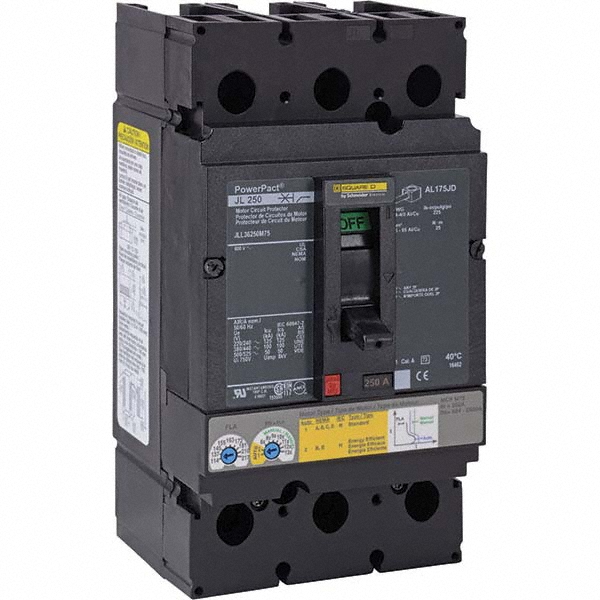 Square D 50 Continuous Amp, 1 to 3 Starter, Motor Circuit Protector - HJL36050M72AA