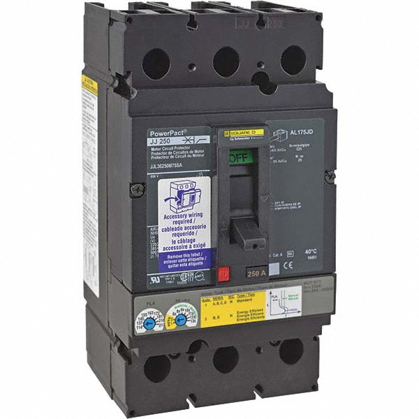 Square D 50 Continuous Amp, 1 to 3 Starter, Motor Circuit Protector - HJL36050M72AA