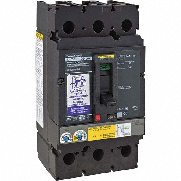 Square D 50 Continuous Amp, 1 to 3 Starter, Motor Circuit Protector - HJL36050M72AA