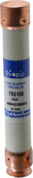 Ferraz Shawmut General Purpose Fuse: Time Delay, RK1, 17.50 A - A6D17-1/2R