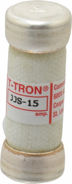 Cooper Bussmann General Purpose Fuse: Fast-Acting, T, 600 V, 15.00 A - JJS-15