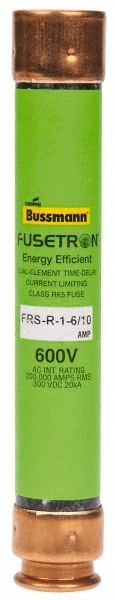 Cooper Bussmann General Purpose Fuse: Time Delay, RK5, 1.60 A - FRS-R-1-6/10