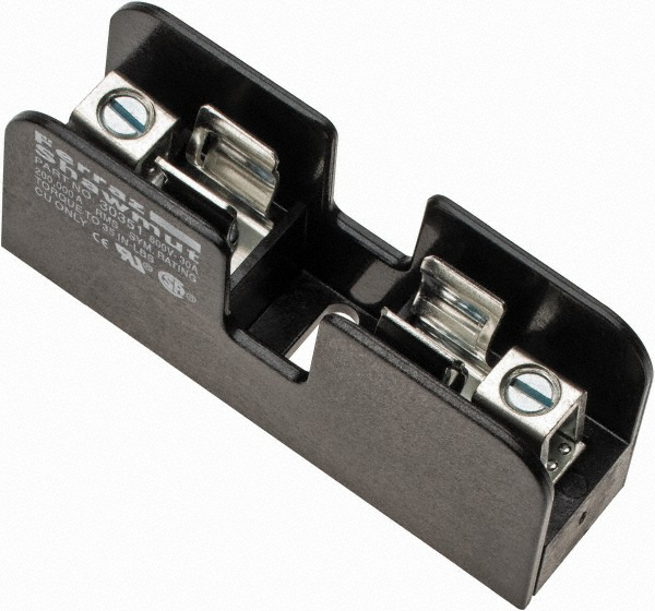 Ferraz Shawmut 1 Pole, 10 to 14 AWG, 600 VAC/VDC, 30 Amp, DIN Rail Mount, Screw Mount Fuse Block - 30321