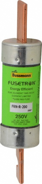 Cooper Bussmann General Purpose Fuse: Time Delay, RK5, 125.00 A - FRN-R-125
