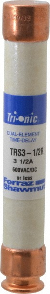 Ferraz Shawmut General Purpose Fuse: Time Delay, RK5, 3.50 A - TRS3-1/2R
