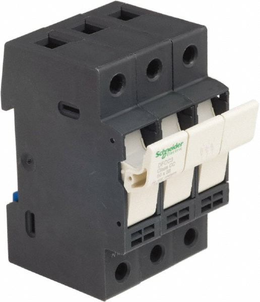 Schneider Electric 3 Pole, 600 Volt, 30 Amp, DIN Rail Mount Fuse Holder - DFCC3
