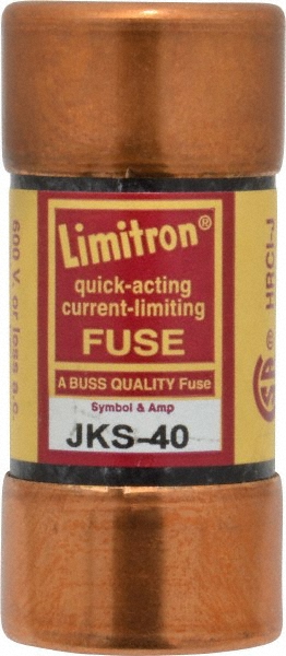 Cooper Bussmann General Purpose Fuse: Fast-Acting, J, 600 V, 40.00 A - JKS-40