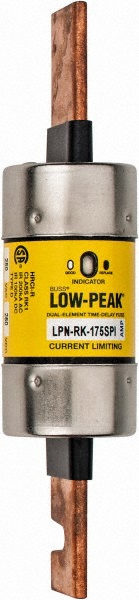 Cooper Bussmann General Purpose Fuse: Time Delay, RK1, 175.00 A - LPN-RK-175SPI
