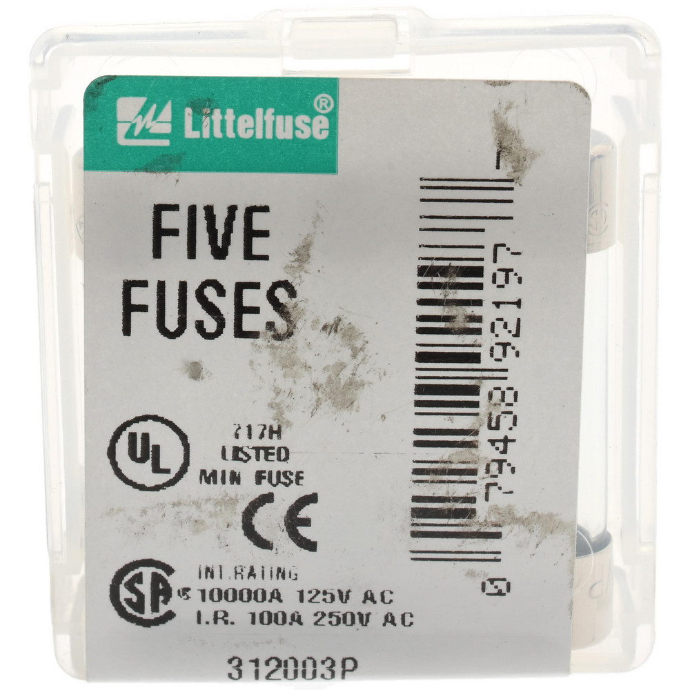 Cooper Bussmann Fuse: Fast-Acting, 300 V, 1.60 A - GLR-1-6/10