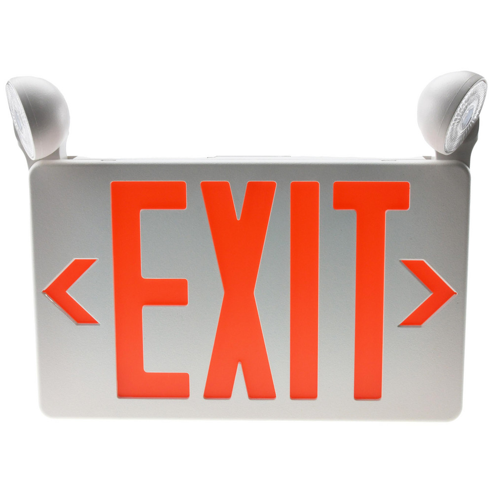 Lithonia Lighting Combination Exit Signs: Mounting Type: Ceiling Mount; Number of Faces: 2; Lamp Type: LED - 164UF3