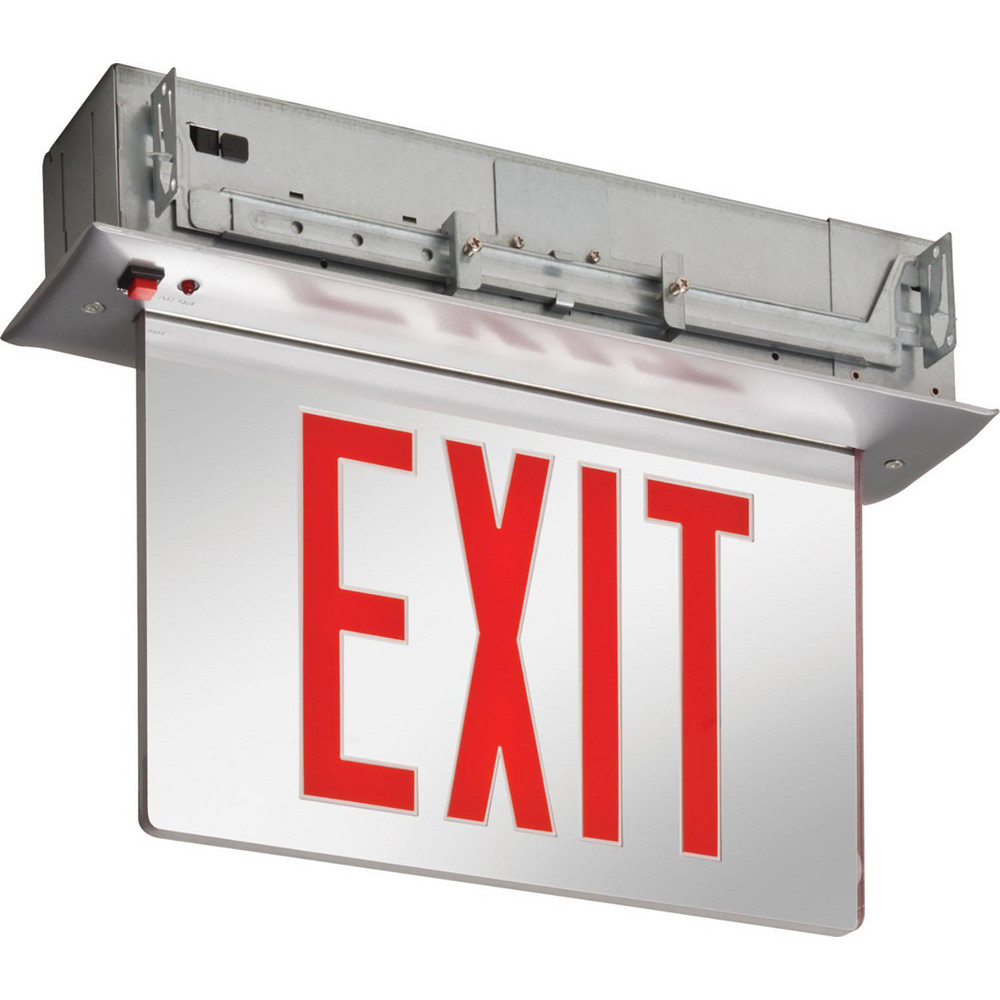 Lithonia Lighting Combination Exit Signs: Mounting Type: Ceiling Mount; Number of Faces: 2; Lamp Type: LED - 164UF3