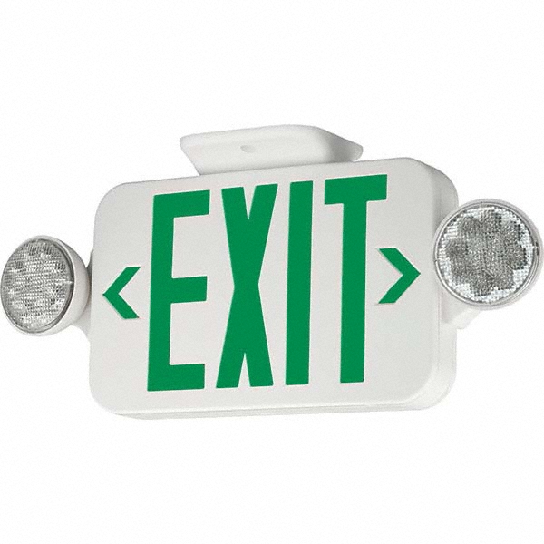 Lithonia Lighting Combination Exit Signs: Mounting Type: Ceiling Mount; Number of Faces: 2; Lamp Type: LED - 164UF3