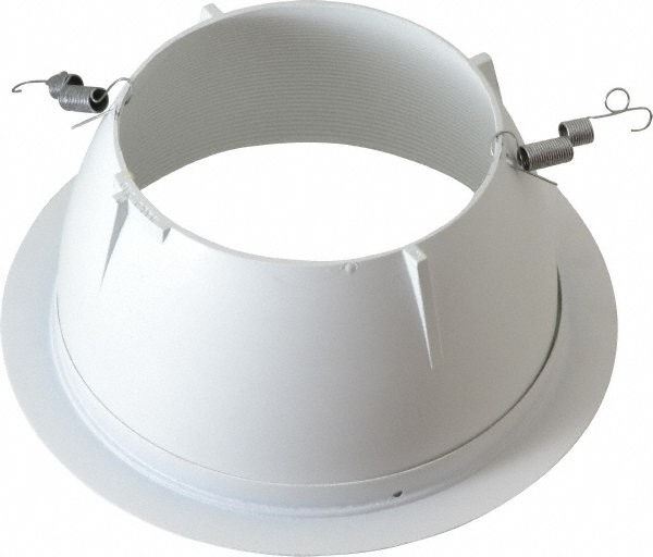 Cooper Lighting 7-3/4 Inch Wide, Water Resistant, White Fixture Baffle Trim - 406WWB