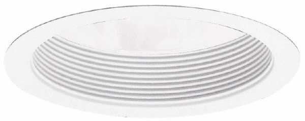 Cooper Lighting 7-3/4 Inch Wide, Water Resistant, White Fixture Baffle Trim - 406WWB