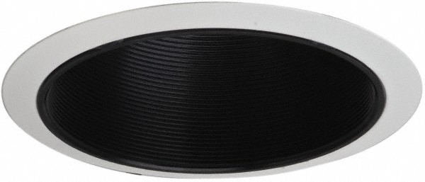 Cooper Lighting 7-3/4 Inch Wide, Water Resistant, White Fixture Baffle Trim - 406WWB
