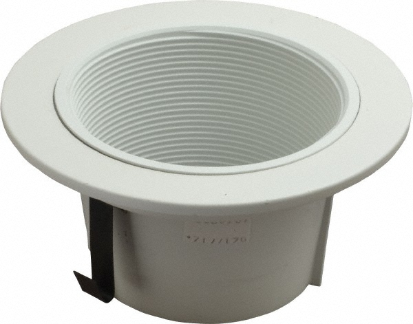 Cooper Lighting 7-3/4 Inch Wide, Water Resistant, White Fixture Baffle Trim - 406WWB