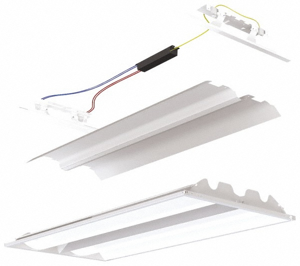 Cooper Lighting 2 Lamp, 17 Watts, 2 x 2', Electronic Start Troffer Light Fixture Retrofit Kit - ART-2ARC-217L-UNV-EB81-U