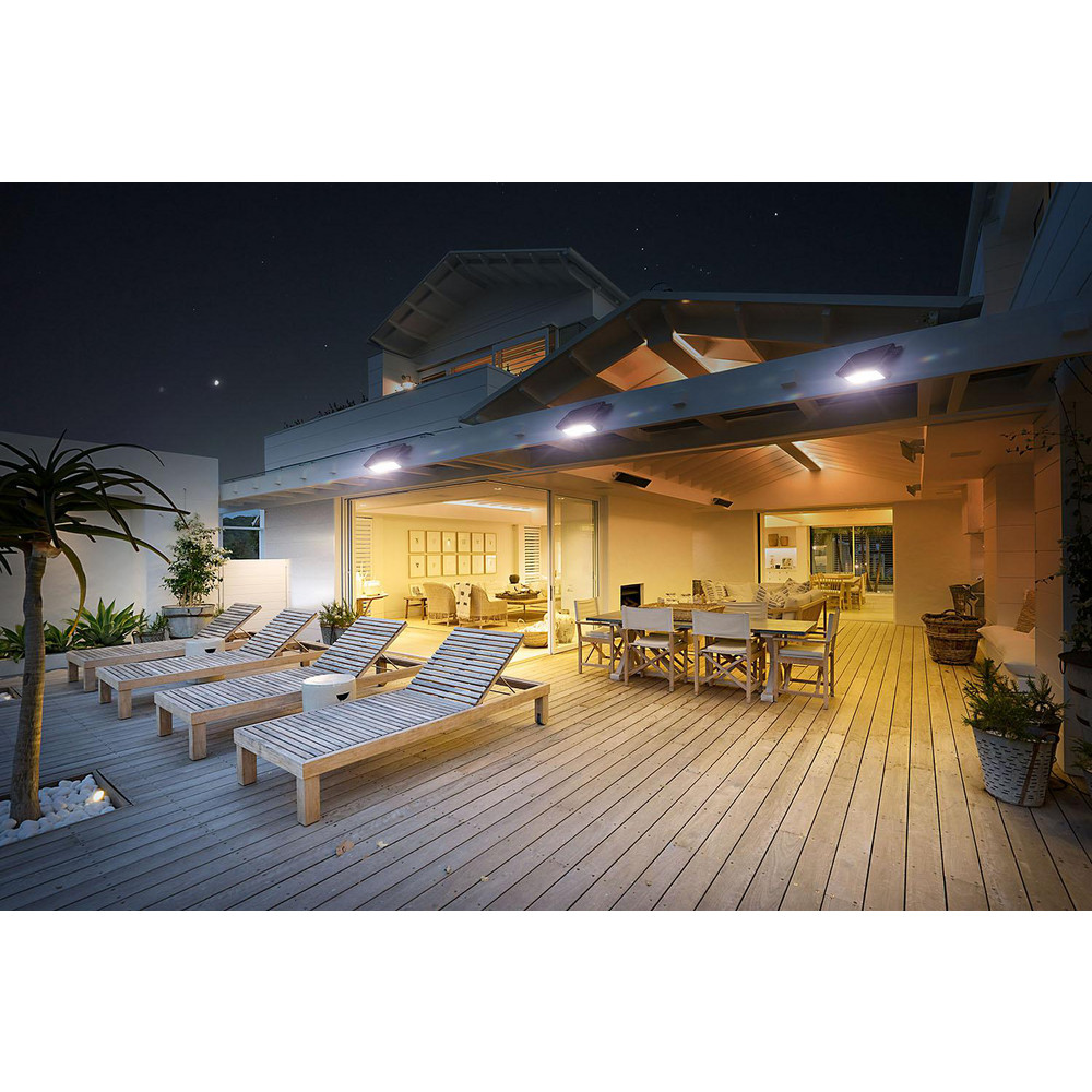 Euri Lighting Outdoor / Wall Lantern / Directional / Integrated LED Fixture / Non-Dimmable / 12.5 W / 120 V / 1200 lm / 110° / 3000 K / 80 CRI / 96 lm/W / 0.7 pf / 0.1 A / Wall-Mount / Motion Sensor / 50,000 Hrs. / Wet Rated / E-Star 2.1 / FCC / ETL / Weather Resistant / Water Glass / Oil Rubbed Bronze / 2 Yrs. Limited Warranty - EFL-130W-MD