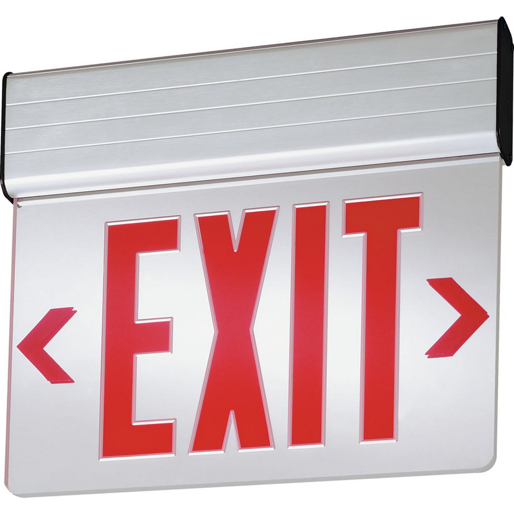 Lithonia Lighting Combination Exit Signs: Mounting Type: Surface Mount, Wall Mount, Ceiling Mount; Number of Faces: 2; Lamp Type: LED - 388073