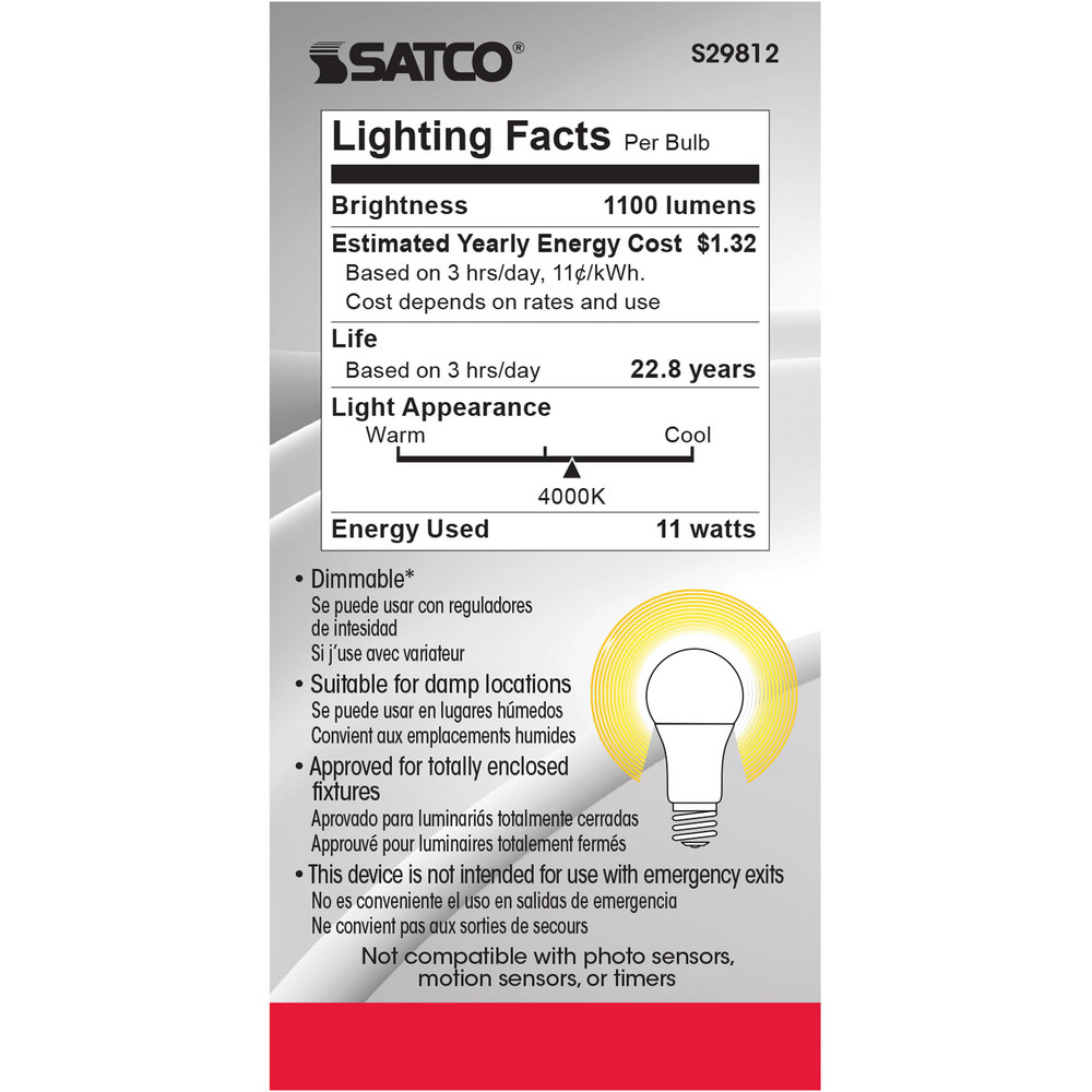 Value Collection LED Lamp: Commercial, Industrial, Office & Residential, T8, 14.000W, Medium Bi-Pin Base - S39915