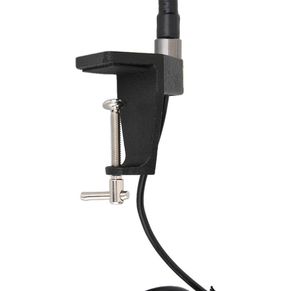 PRO-SOURCE Task Light: Incandescent & LED, 25" Reach, Gooseneck Arm, Arm, Black - PS-HDT-25GN-CD
