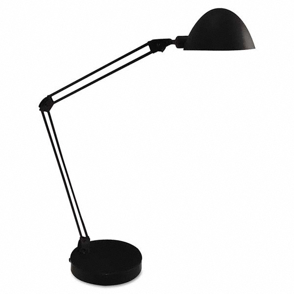 ALERA Task Light: LED, 19" Reach, Gooseneck Arm, Desk, Black - ALELEDM765B