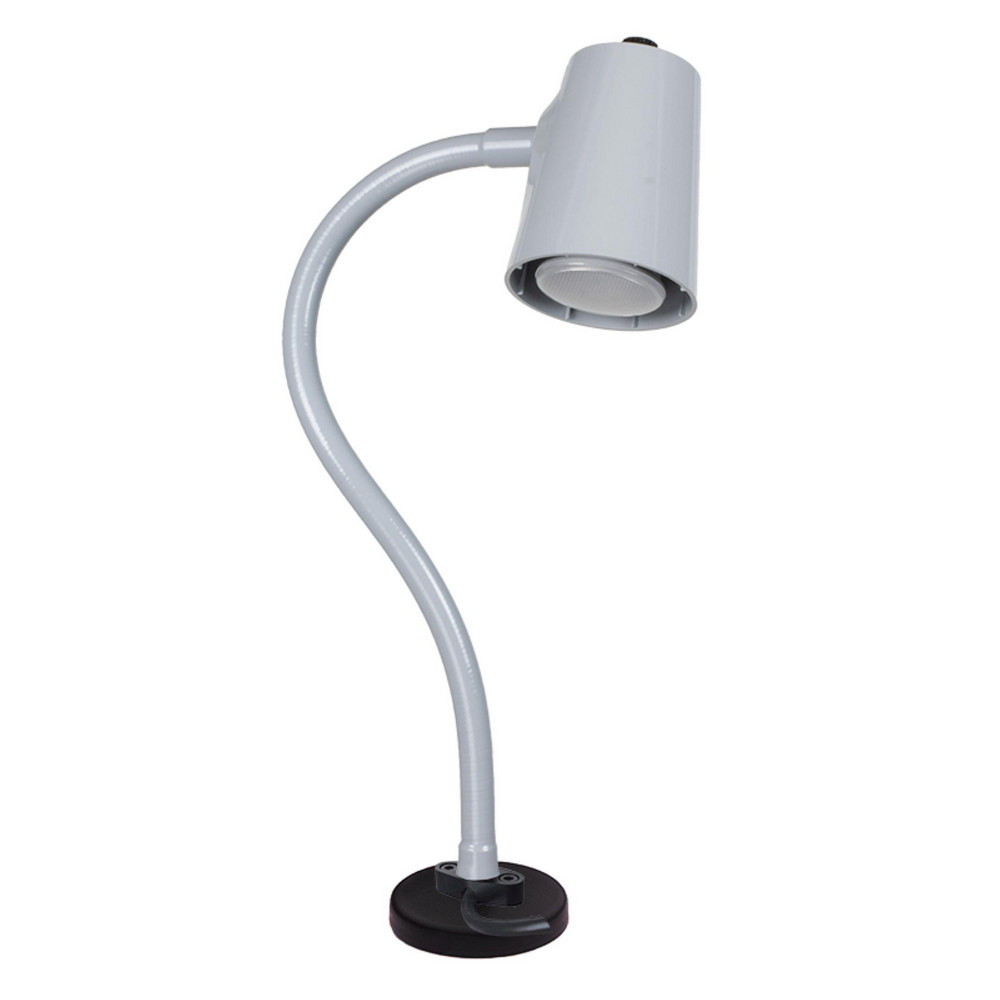 ALERA Task Light: LED, 19" Reach, Gooseneck Arm, Desk, Black - ALELEDM765B