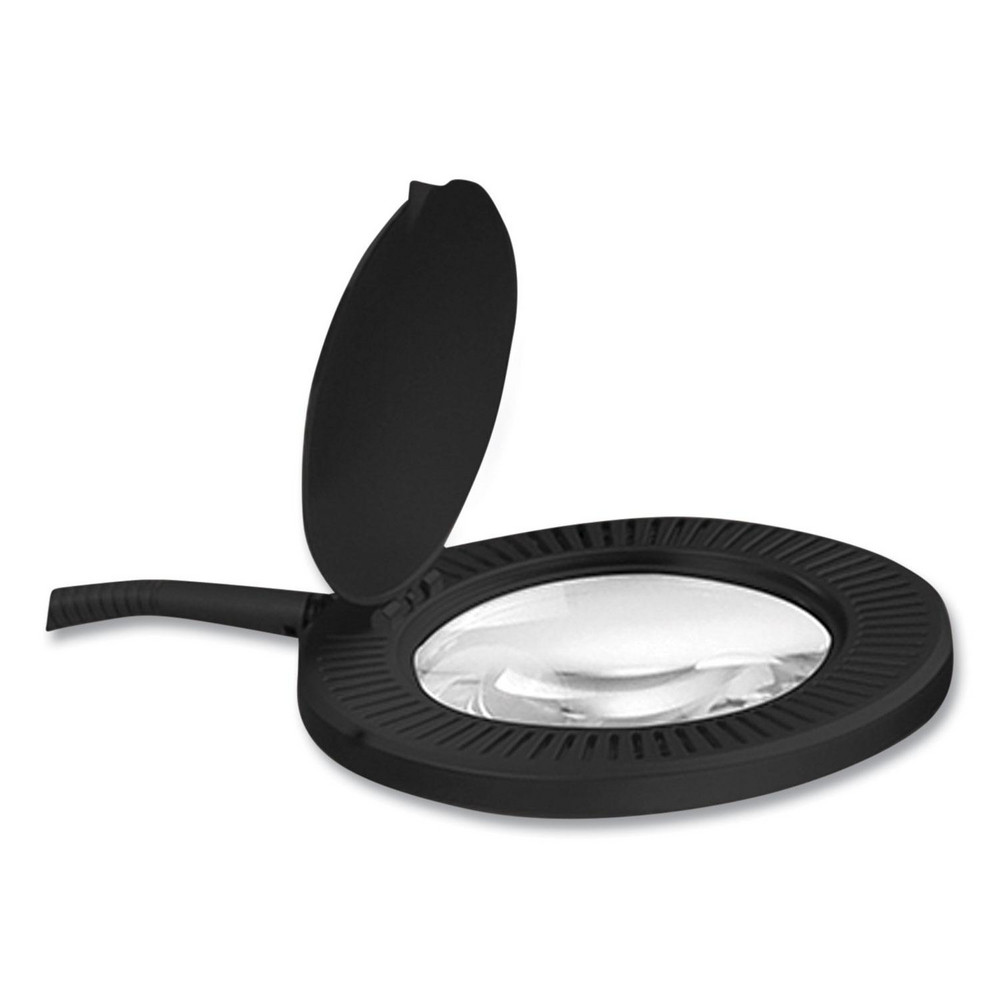 ALERA Task Light: LED, 19" Reach, Gooseneck Arm, Desk, Black - ALELEDM765B