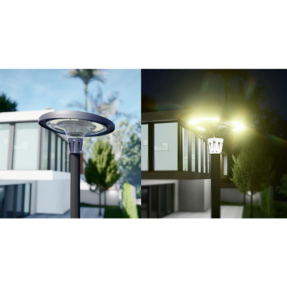 eLEDing Landscape Light Fixtures: Type of Fixture: Solar Post Light; Mounting Type: Coupler Mount; Lamp Type: LED; Housing Material: Aluminum - EE820W-RH15N