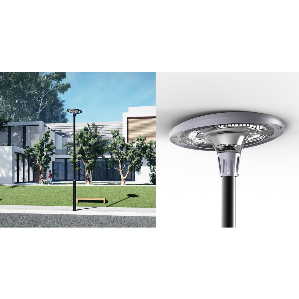 eLEDing Landscape Light Fixtures: Type of Fixture: Solar Post Light; Mounting Type: Coupler Mount; Lamp Type: LED; Housing Material: Aluminum - EE820W-RH15N