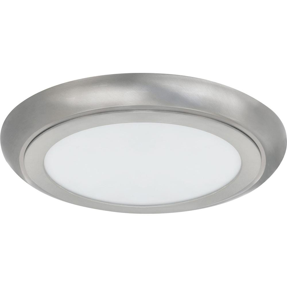 Feit Electric Flat Panel Light Fixtures: Lamp Type: LED; Fixture Color: White; Fixture Shape: Roundback; Lumens: 350; Mounting Location: Ceiling Mount; Recommended Environment: Indoor - CM7.5/840/35/BA