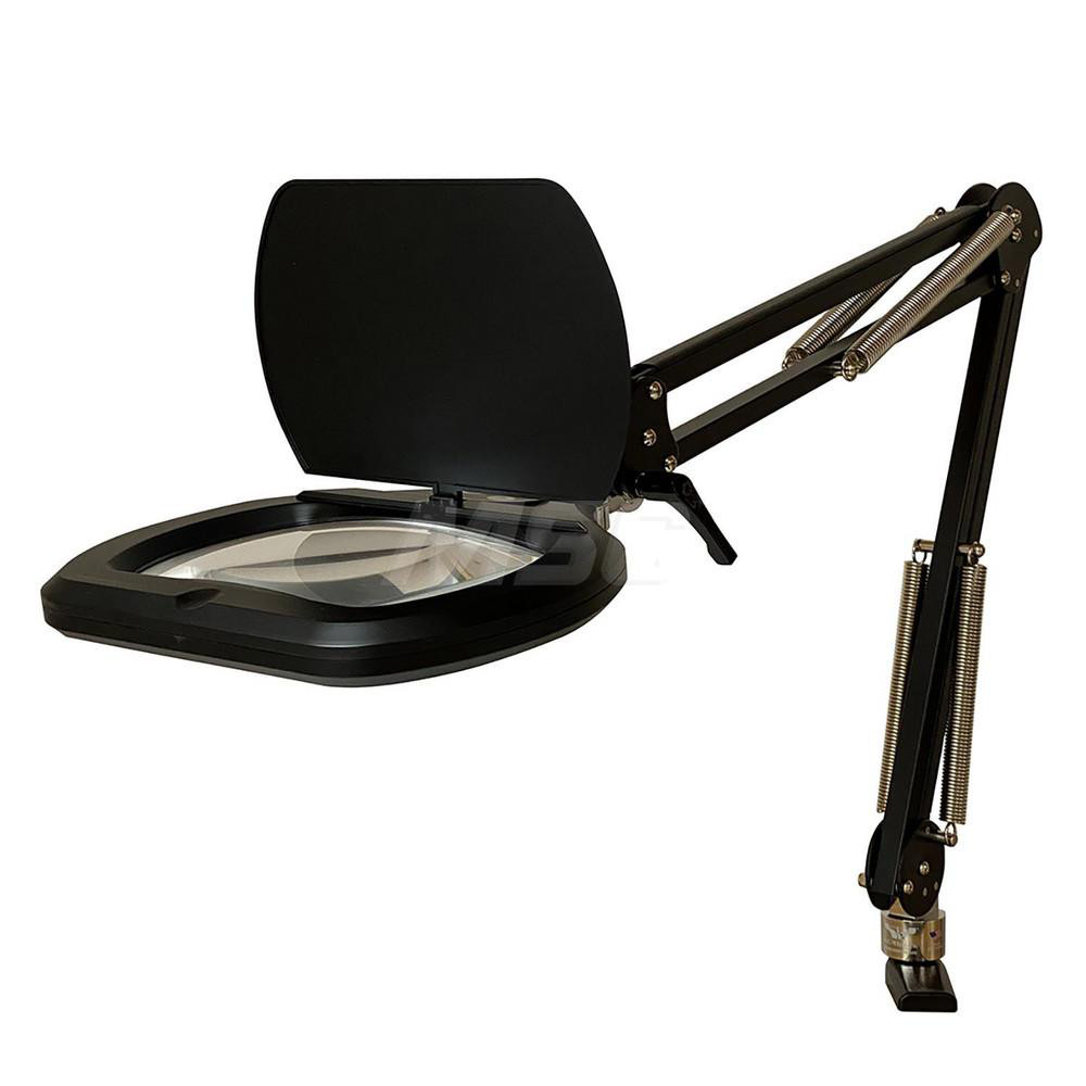 ALERA Task Light: LED, 20" Reach, Pivot Arm, Floor, Black - ALELED912B