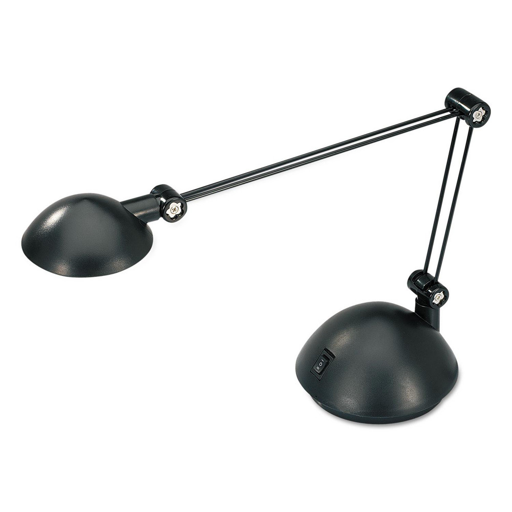 ALERA Task Light: LED, 20" Reach, Pivot Arm, Floor, Black - ALELED912B