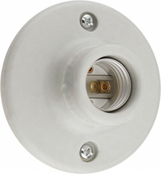 Pass & Seymour 2 Pin, 600 VAC, 660 Watt, Medium Base, Medium Bi-Pin Lamp Holder - 3901W