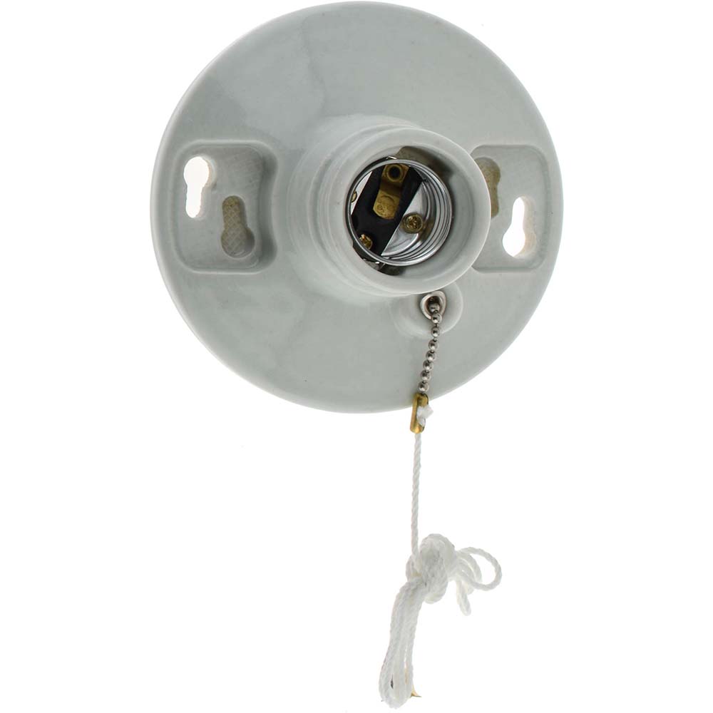 Pass & Seymour 2 Pin, 600 VAC, 660 Watt, Medium Base, Medium Bi-Pin Lamp Holder - 3901W