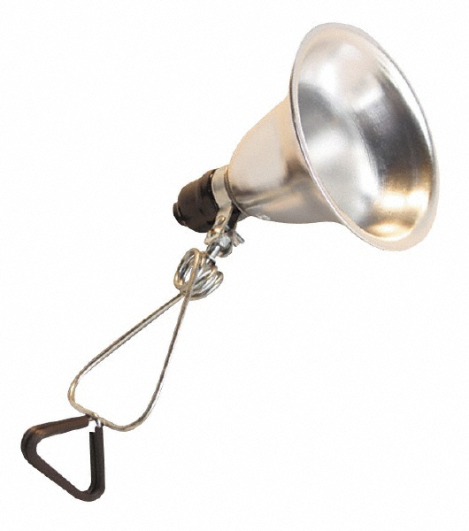 Waldmann Lighting Task Light: LED, 40" Reach, Articulated Arm, Clamp-On, Silver - 113734000-9719