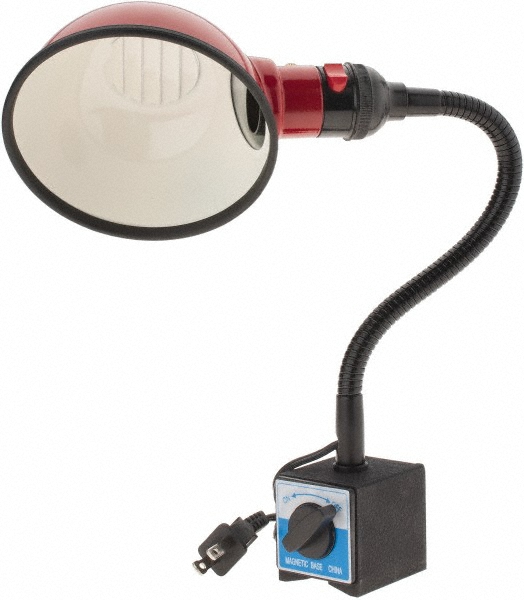 Waldmann Lighting Task Light: LED, 40" Reach, Articulated Arm, Clamp-On, Silver - 113734000-9719