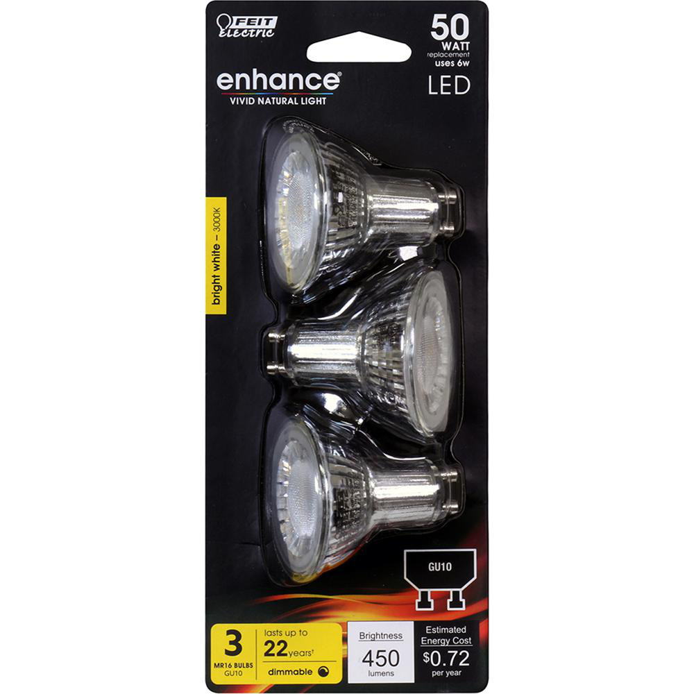 Feit Electric LED Lamp: Office, Commercial, Residential & Flood, MR16, 2-Pin Base - BPMR16GU500930C