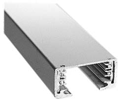 Hubbell Lighting 8" OAL, Aluminum White Light Fixture Track Rail Section - AKT8 WH