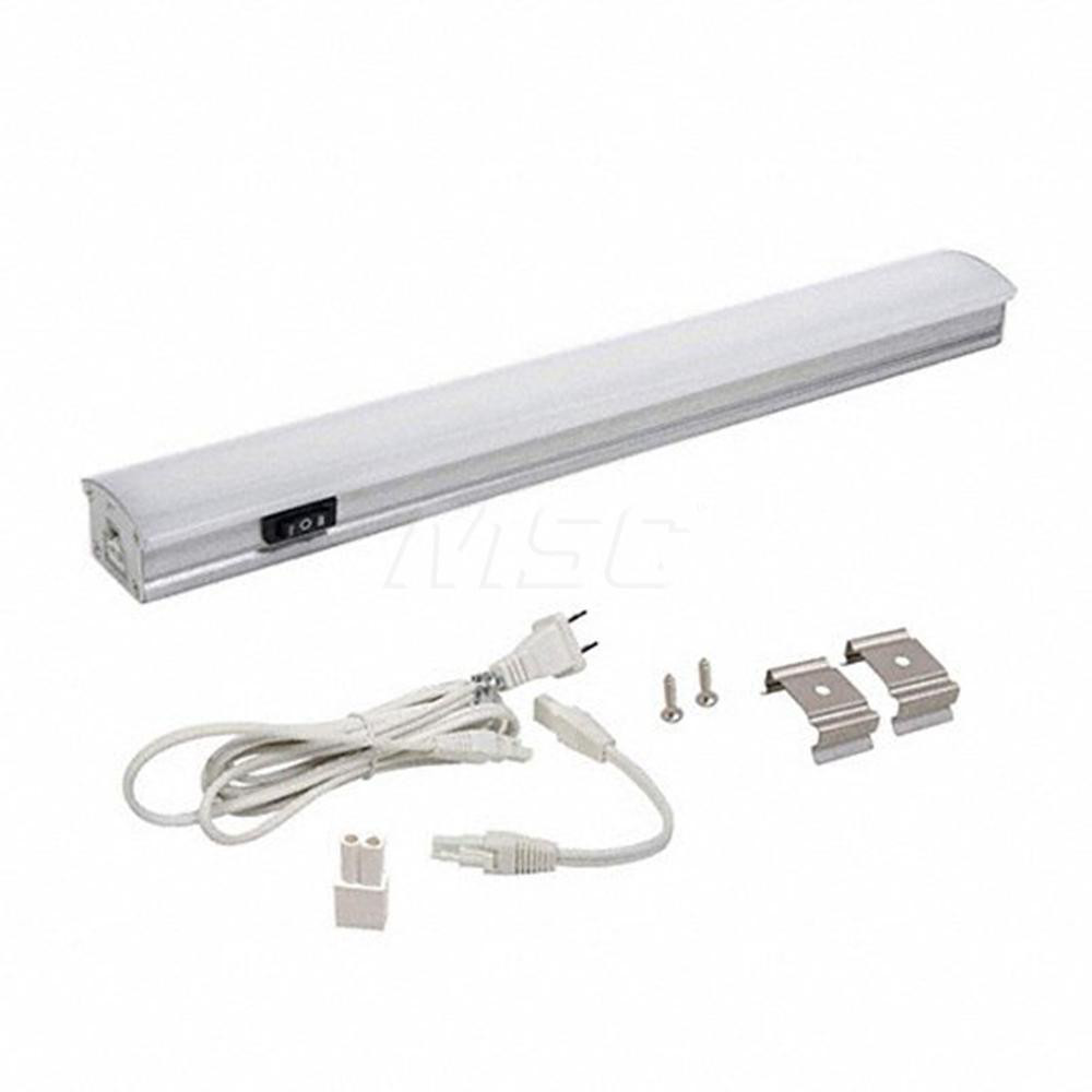 Radionic Hi-Tech Undercabinet Light Fixtures; Lamp Type: Integrated LED; LED; Number of Lamps: 1; Overall Length (Feet): 12.00; 12 in; Overall Width: 2; Lumens: 450; Wattage: 4.6; 4.600; Overall Height: 1.00; Voltage: 120 VAC; 120.00; Dimmable: No; Overall Width (Inch): 2; Overall Height (Decimal Inch): 1.00 - ZX513-HL-CW-9