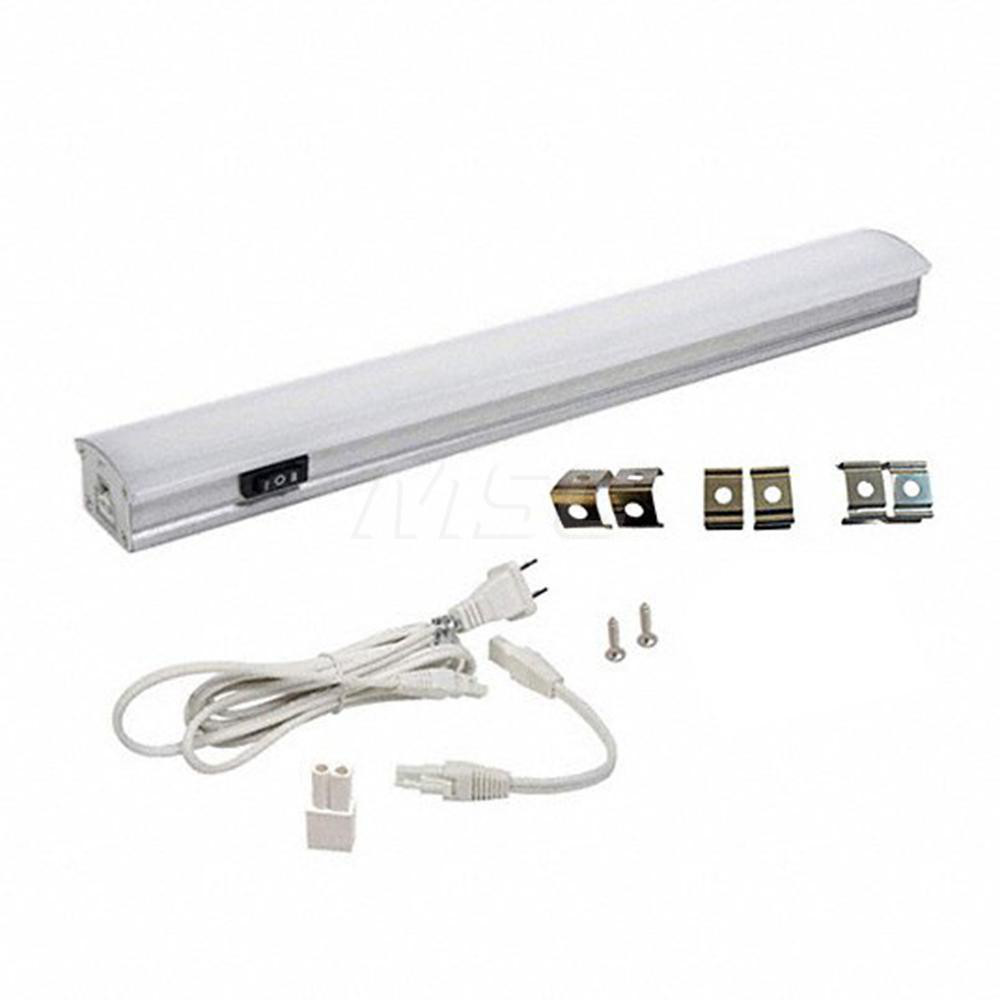 Radionic Hi-Tech Undercabinet Light Fixtures; Lamp Type: Integrated LED; LED; Number of Lamps: 1; Overall Length (Feet): 12.00; 12 in; Overall Width: 2; Lumens: 450; Wattage: 4.6; 4.600; Overall Height: 1.00; Voltage: 120 VAC; 120.00; Dimmable: No; Overall Width (Inch): 2; Overall Height (Decimal Inch): 1.00 - ZX513-HL-CW-9