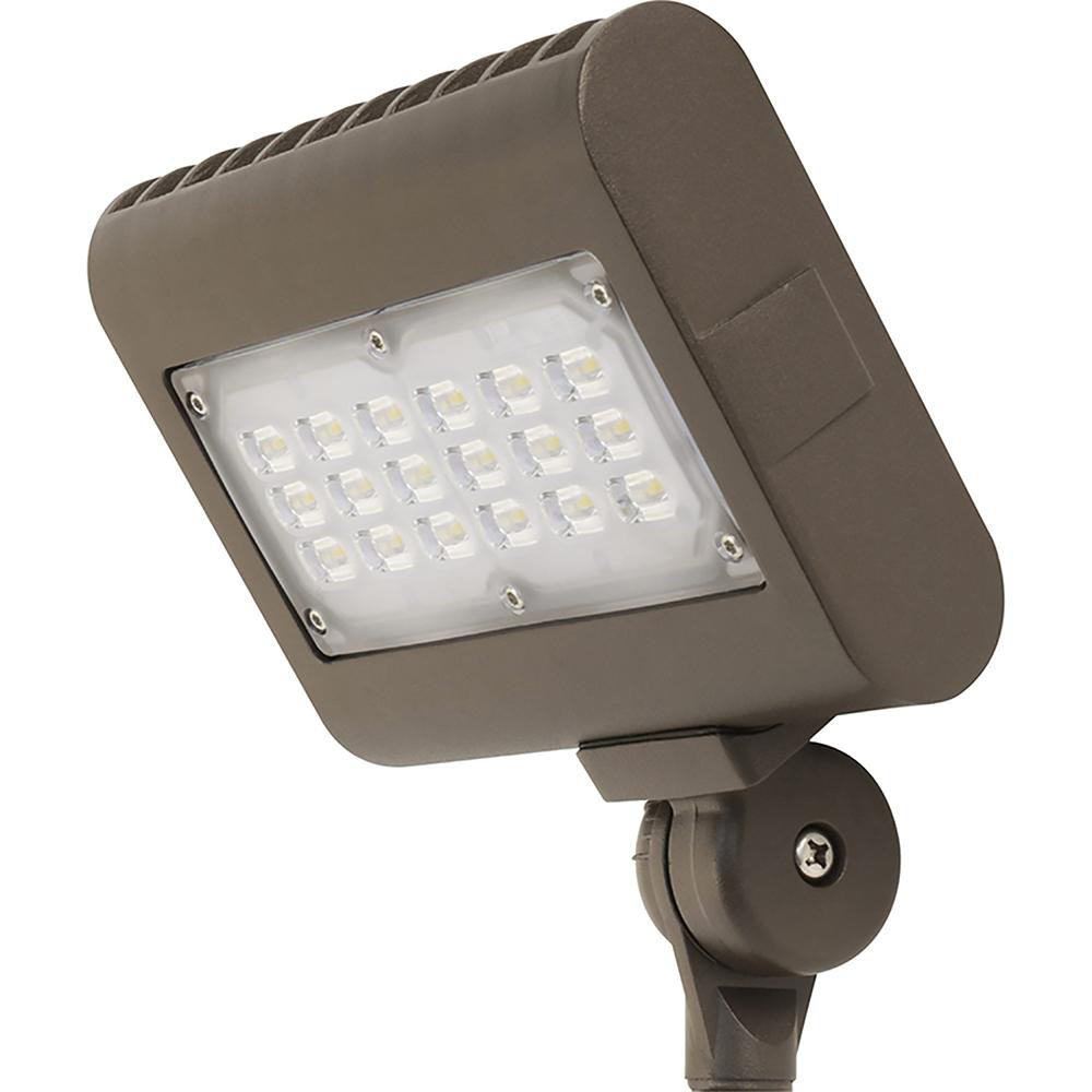 Feit Electric Floodlight Fixtures: Mounting Type: Wall; Housing Color: Bronze; Lumens: 2000; Housing Material: Plastic; Lamp Type: LED - S9DFL/850/MOT/B