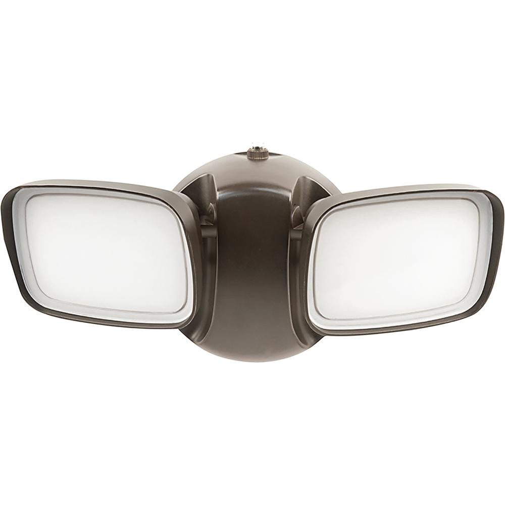 Feit Electric Floodlight Fixtures: Mounting Type: Wall; Housing Color: Bronze; Lumens: 2000; Housing Material: Plastic; Lamp Type: LED - S9DFL/850/MOT/B