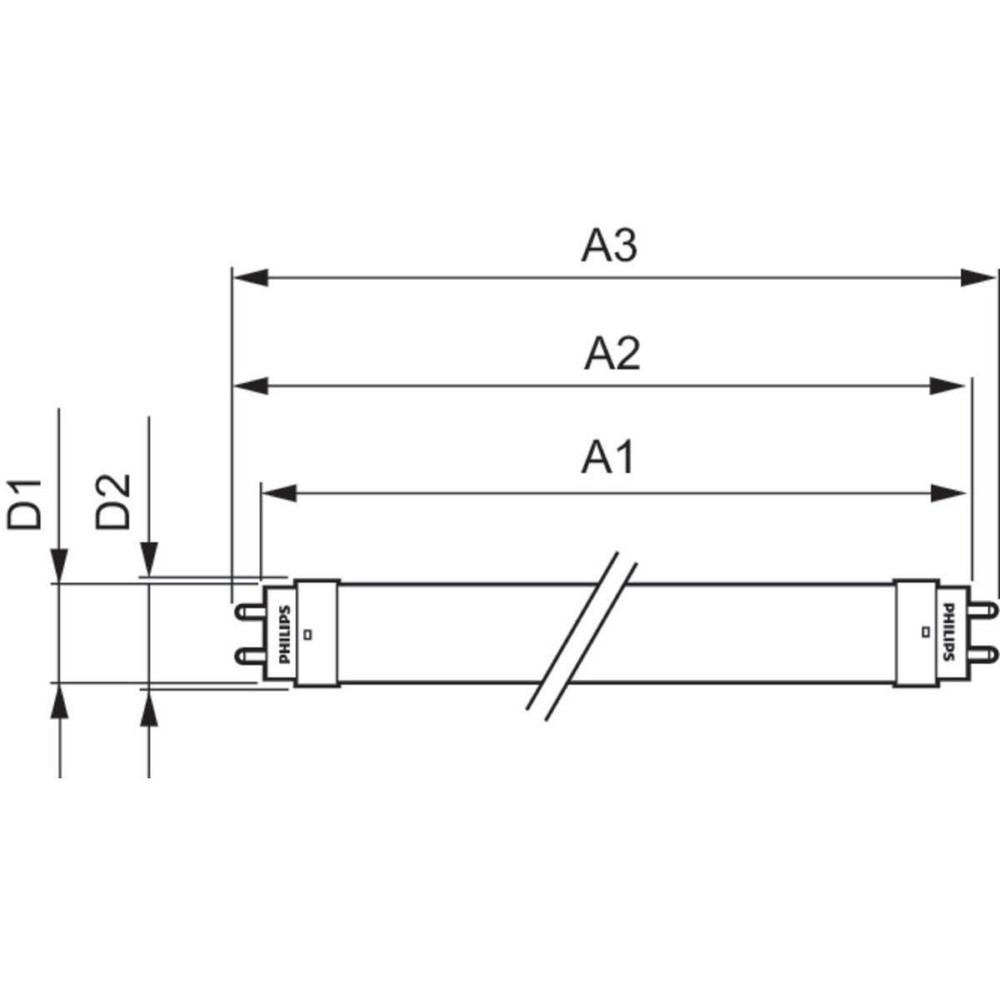 Philips LED Lamp: Tubular, T8 & LED, 16.500W, 2-Pin Base - 579052