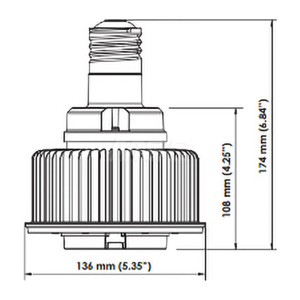 Filamento LED Commercial & Industrial Lamp: 45 Watts, LED, Mogul Base - 03555